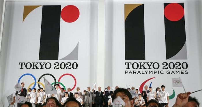 Presentación oficial de los emblemas de los Juegos Olímpicos Tokio 2020. Foto: EFE