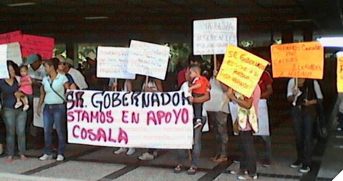 Protestas desplazados "El Chapo"