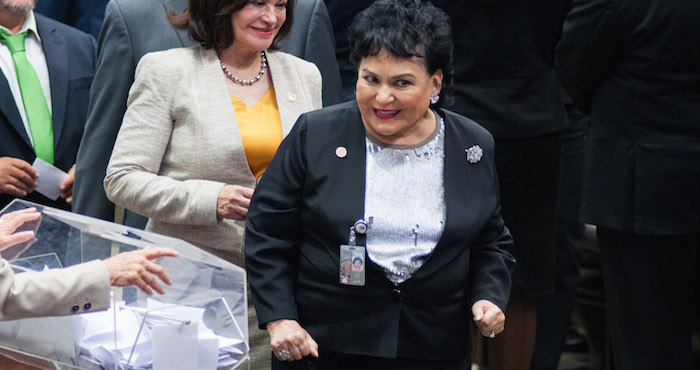 Carmen Salinas Durante La Sesión Constitutiva De La Lxiii Legislatura Foto Cuartoscuro