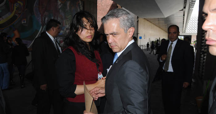 El Jefe de Gobierno, Miguel Ángel Mancera, niega la presencia de grupos del crimen organizado en la capital del país. Foto: Cuartoscuro