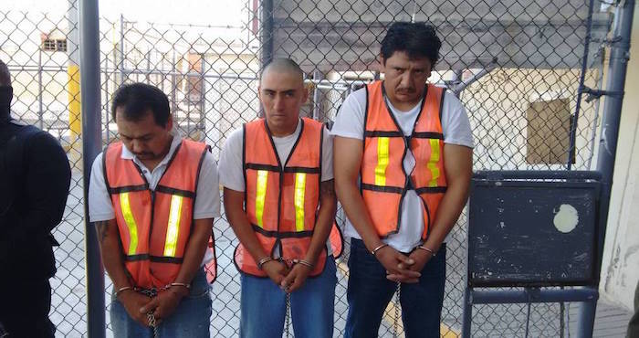 Los presuntos miembros de "Los Zetas". Foto: Vanguardia