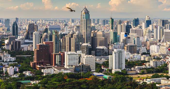 Panorámica de la ciudad de Bangkok, Tailandia. Foto: Shutterstock.