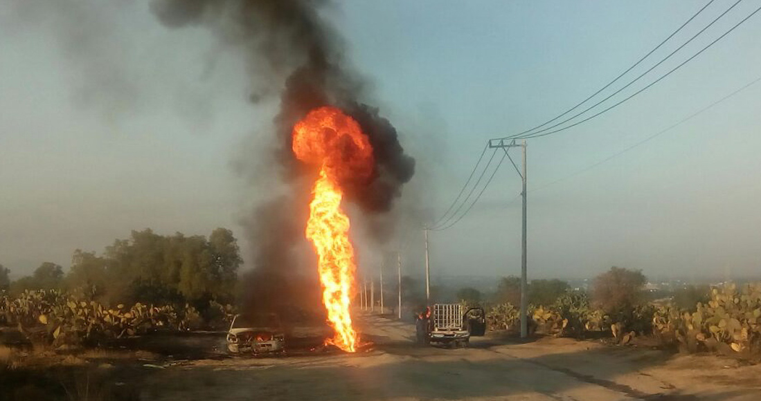 Explosión de ducto de Pemex