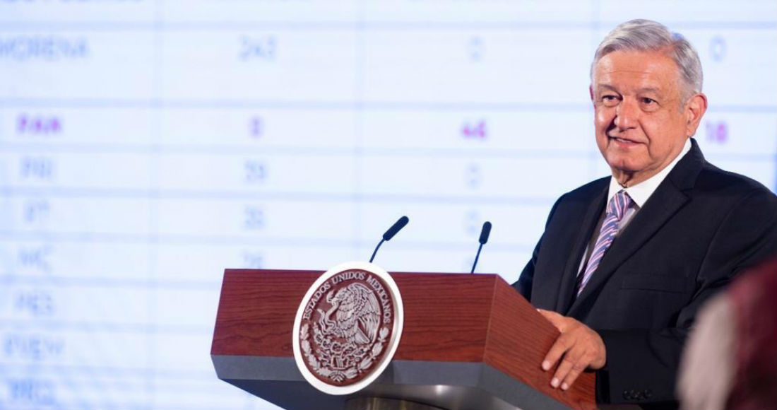 Desde Palacio Nacional, AMLO explicó que ahora el proyecto deberá pasar al Senado. Foto: Gobierno de México