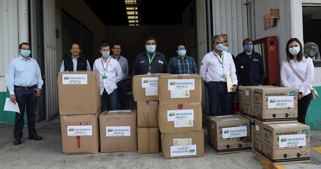 Iberdrola méxico donación material santario coronavirus