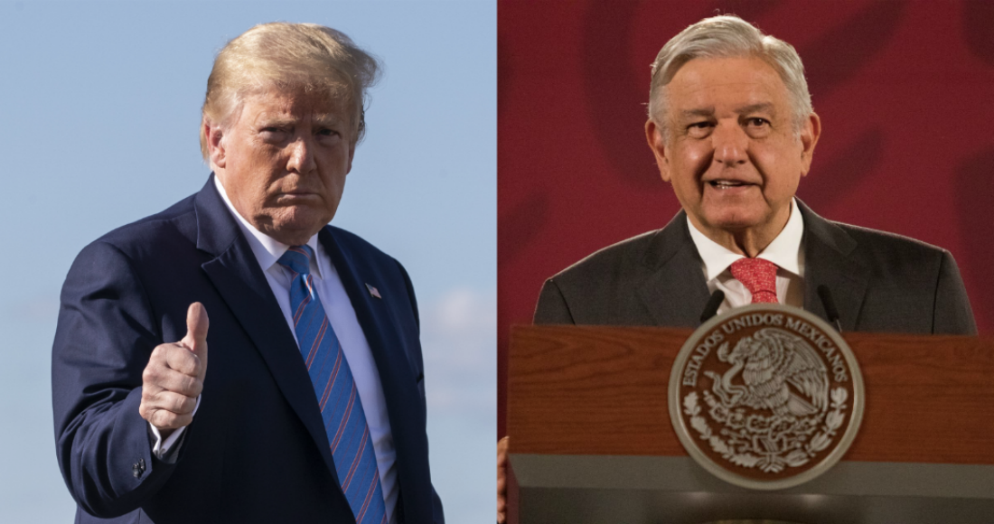 Los presidentes de Estados Unidos y de México.