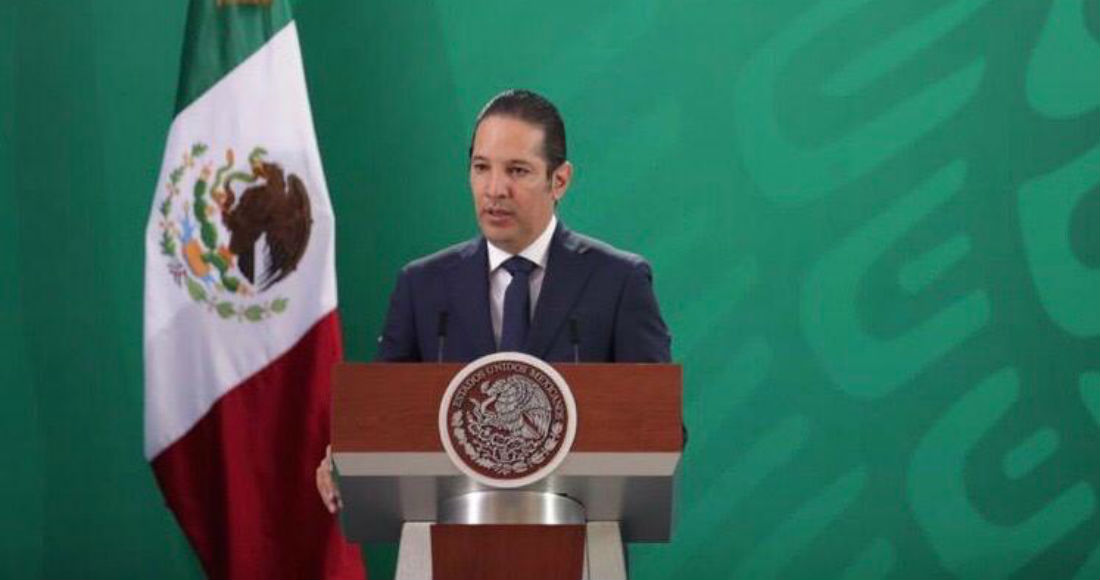 Francisco Domínguez Servién, Gobernador de Querétaro, en la conferencia del Presidente Andrés Manuel López Obrador.