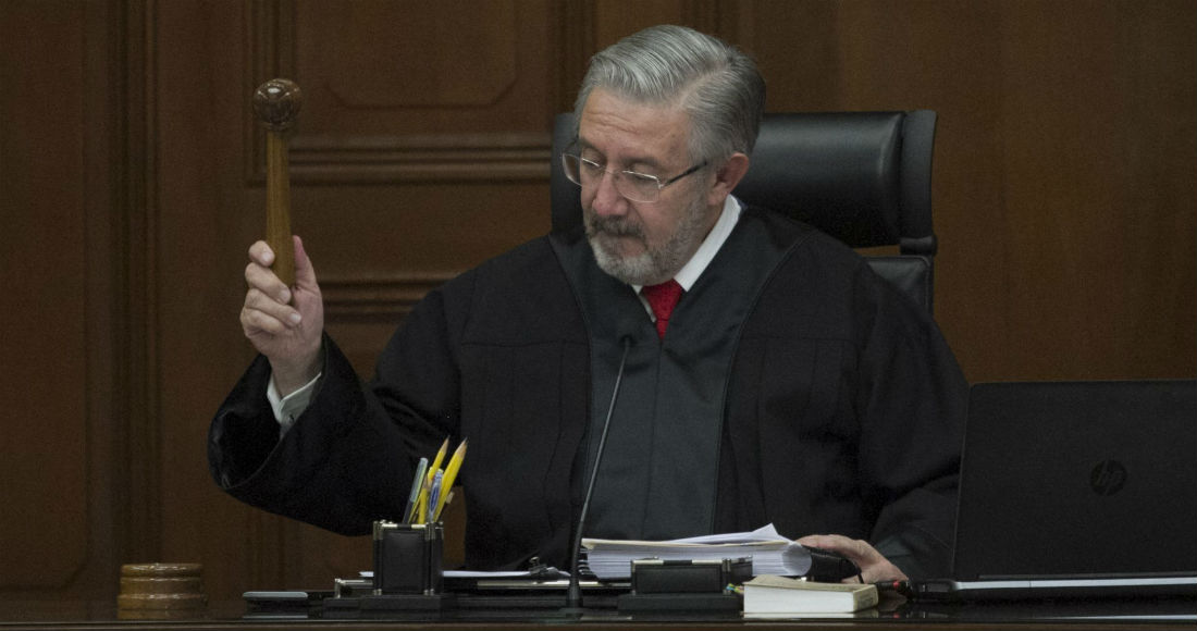 El Ministro Luis María Aguilar Morales Durante Una Sesión En El Suprema Corte De Justicia De La Nación scjn