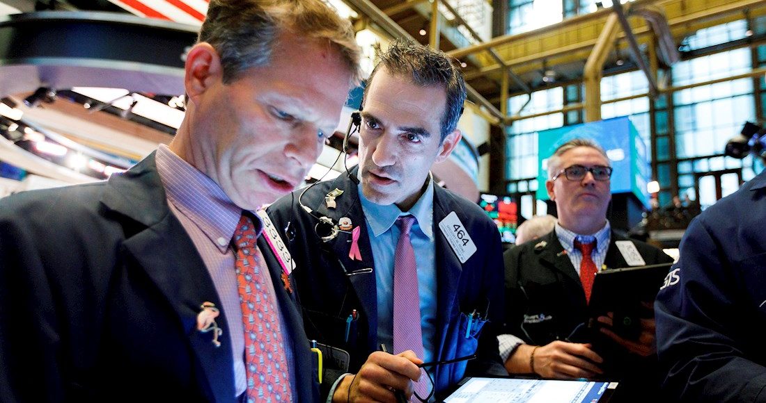 Corredores bolsa wall street