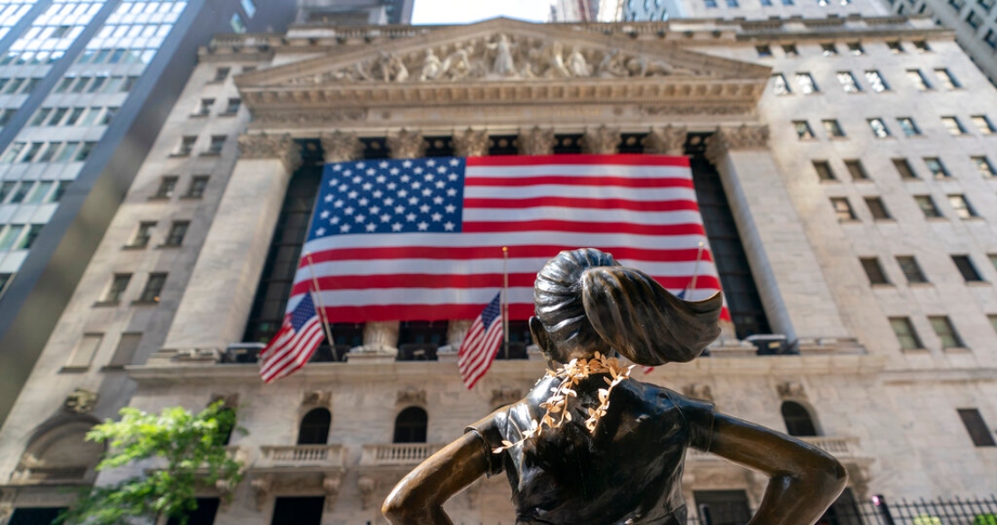 Wall street niña bandera