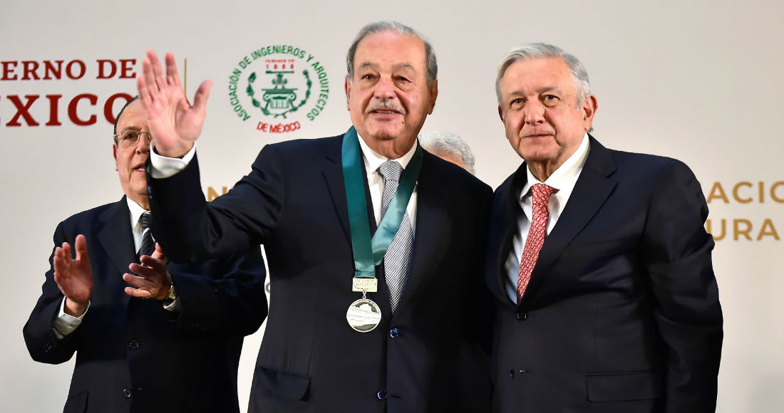 El Presidente Andrés Manuel López Obrador Y El Empresario Carlos Slim