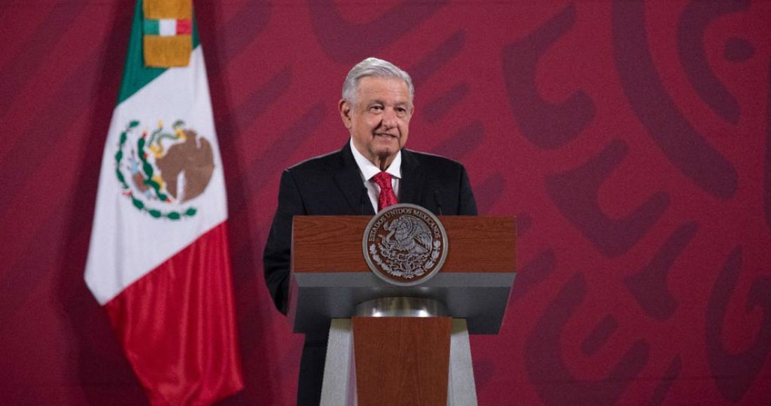 El Presidente Andrés Manuel López Obrador en su conferencia de prensa de este miércoles.