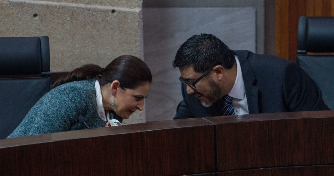 Los Magistrados Mónica Aralí Soto Fregoso Y Reyes Rodríguez Mondragón Durante Una Sesión Del Tribunal Electoral Del Poder Judicial De La Federación tepjf