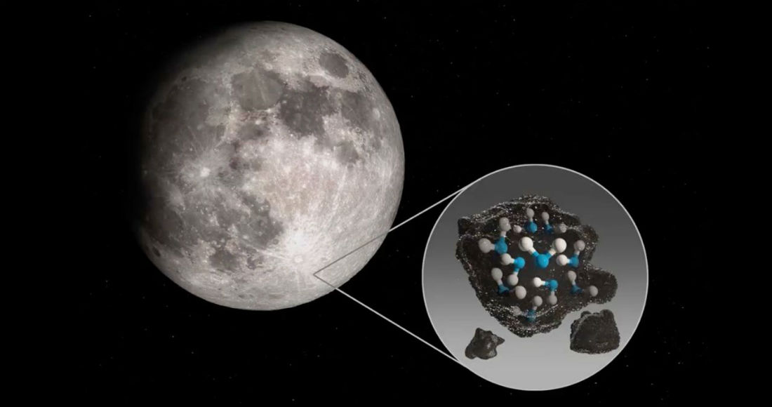 Un estudio mostró que existe una señal inequívoca de detección de agua molecular en la Luna.