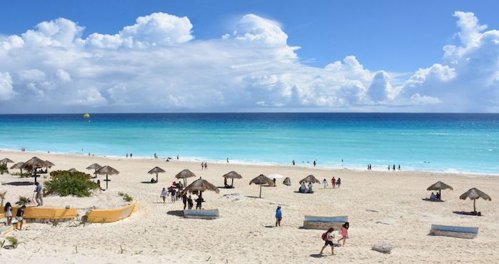 Una playa de Quintana Roo.