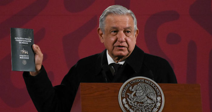 El Presidente de México, Andrés Manuel López Obrador, presenta la "Guía Ética para la Transformación de México".