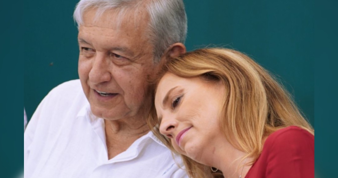 Andrés Manuel López Obrador, Presidente de México, y su esposa la escritora Beatriz Gutiérrez Müller. Foto: Archivo Cuart