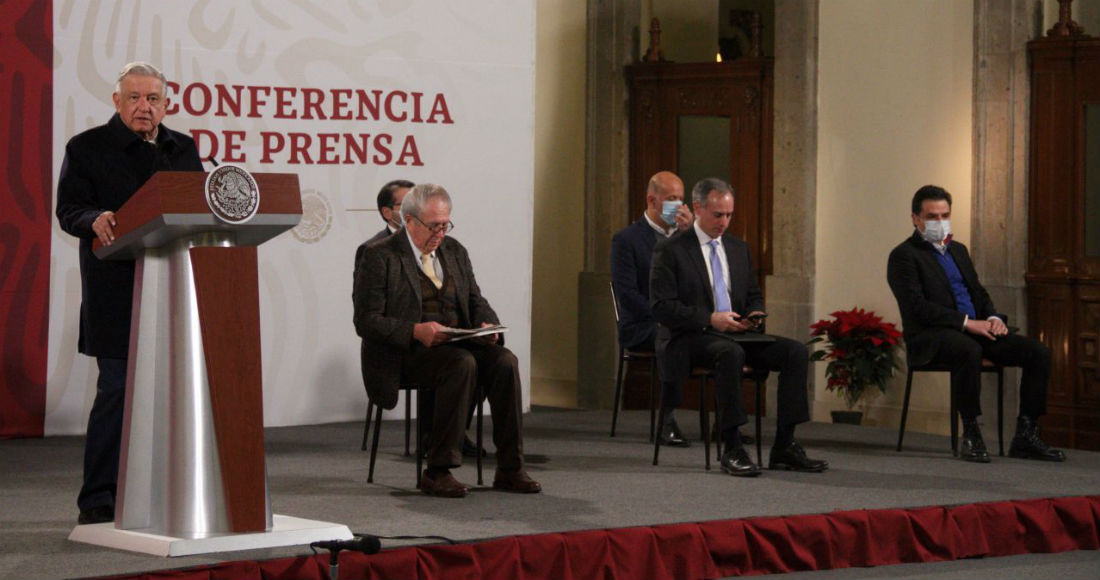 El Presidente de México, Andrés Manuel López Obrador, en su conferencia de prensa de este martes.