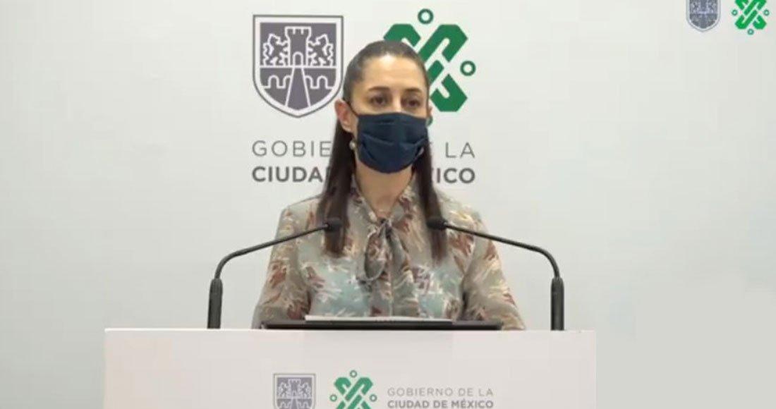 La Jefa de Gobierno de la CdMx anunció apoyos económicos para contrarrestar los efectos del Semáforo Rojo en los comerciantes y familias capitalinas. Foto: Captura de video