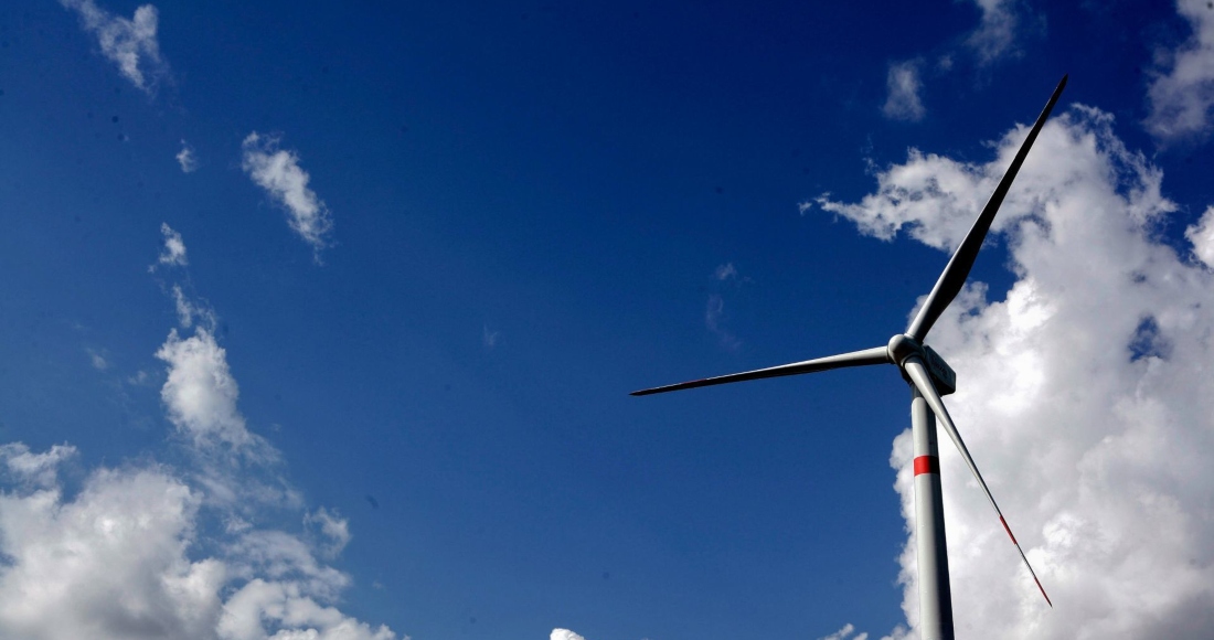 Energía eólica turbina molino