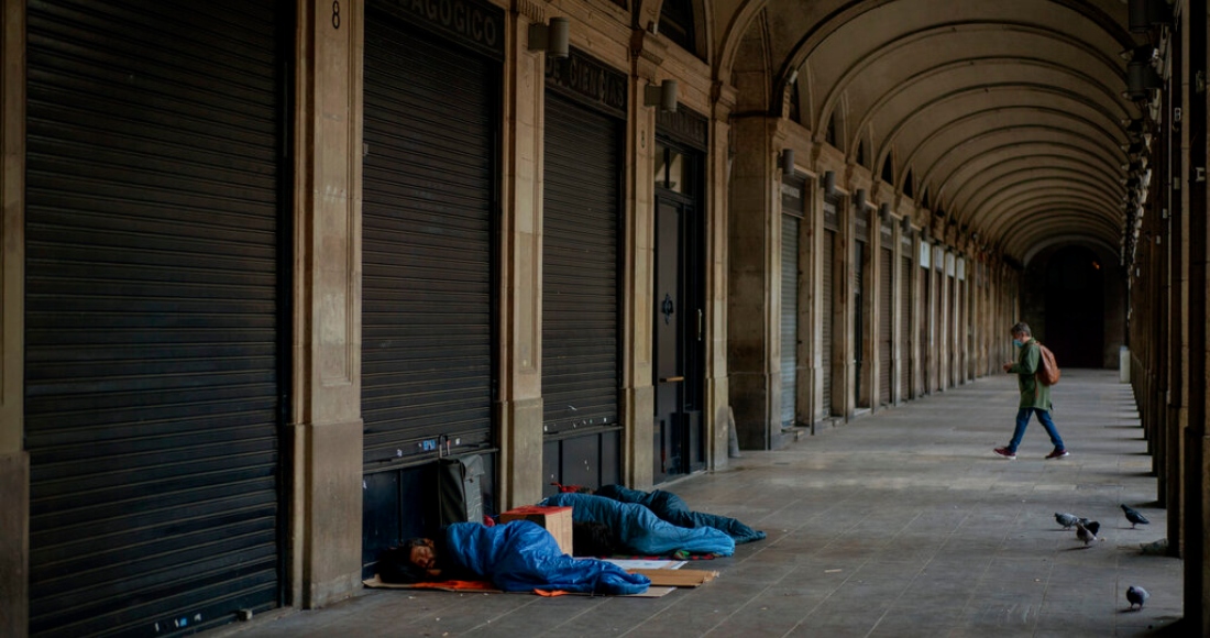 Personas pobres ciudad europa