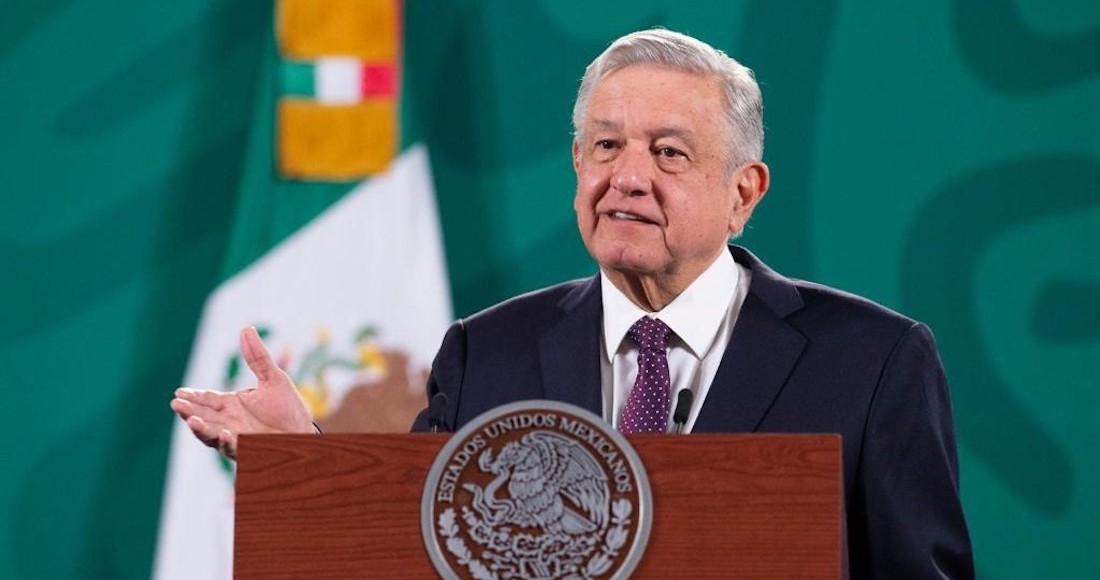 El Presidente Andrés Manuel López Obrador en su conferencia matutina de este miércoles.