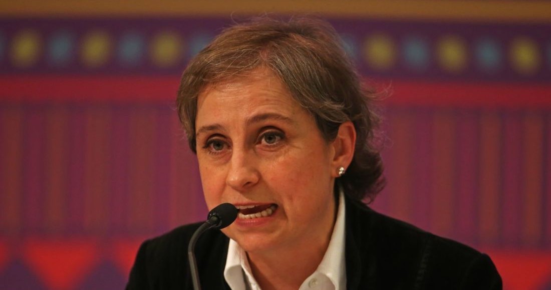 La periodista Carmen Aristegui.