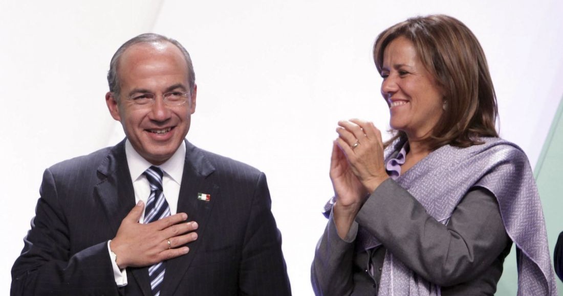 Felipe Calderón Hinojosa, expresidente de México, y su esposa Margarita Zavala en noviembre de 2012.