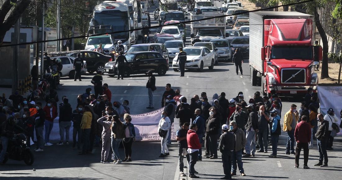 bloqueos transportistas cdmx