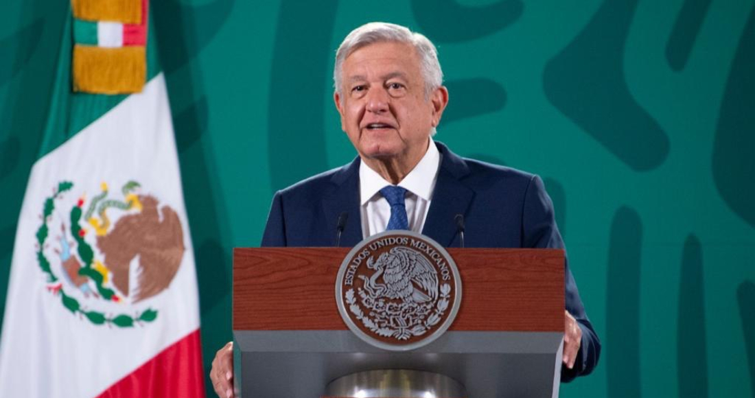 El Presidente Andrés Manuel López Obrador en su conferencia de prensa matutina de este martes.