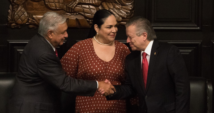 El Presidente Andrés Manuel López Obrador y el Ministro Arturo Zaldívar.