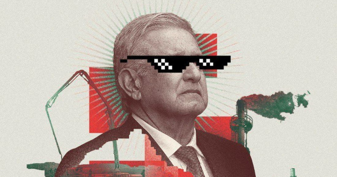 Una de las intervenciones que se realizó a la portada de la revista "The Economist" sobre el Presidente Andrés Manuel López Obrador.