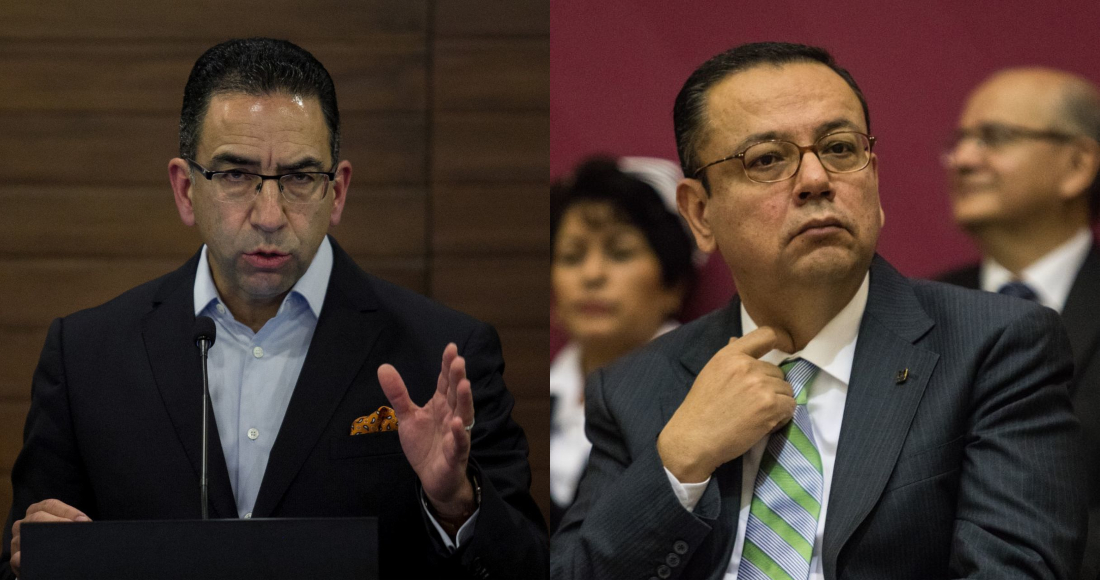 Javier Lozano, exvocero de la campaña presidencial de José Antonio Meade, y Germán Martínez, Senador de Morena.