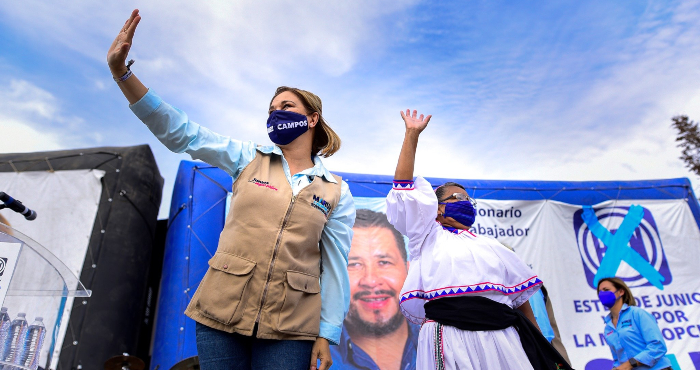 María Eugenia Campos, candidata del PAN a la gubernatura de Chihuahua.