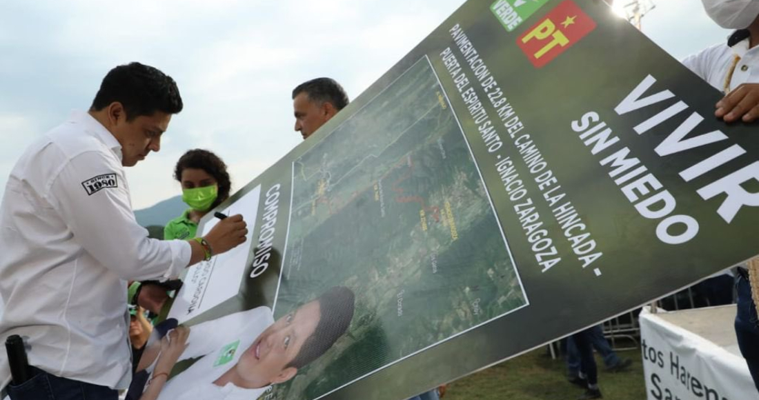 Ricardo Gallardo Cardona, candidato del Partido Verde y del Partido del Trabajo a la gubernatura de San Luis Potosí.