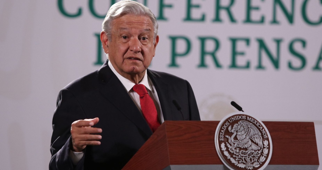 Andrés Manuel López Obrador Presidente De México Durante Conferencia Matutina En Palacio Nacional