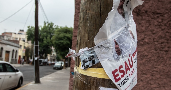 Basura de propaganda electoral.