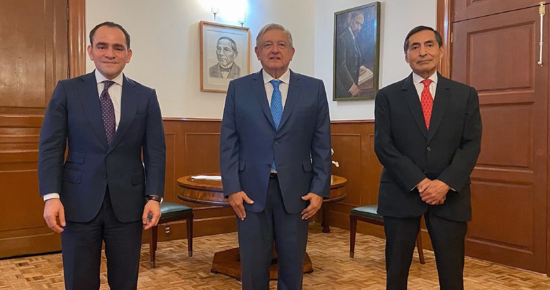 El Presidente Andrés Manuel López Obrador Junto Con Arturo Herrera Y Rogelio Ramírez De La O