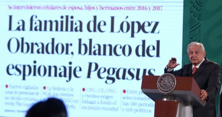 El Presidente Andrés Manuel López Obrador habló en su conferencia de este martes sobre el espionaje con Pegasus.