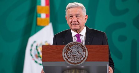 El Presidente Andrés Manuel López Obrador en Palacio Nacional.