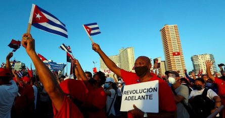 Contraprotestas en Cuba