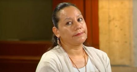 María Luisa Albores González, Secretaria de Medio Ambiente y Recursos Naturales, en Palacio Nacional.