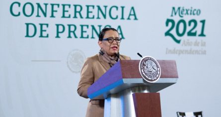 Rosa Icela Rodríguez, titular de la Secretaría de Seguridad y Protección Ciudadana (SSPC).