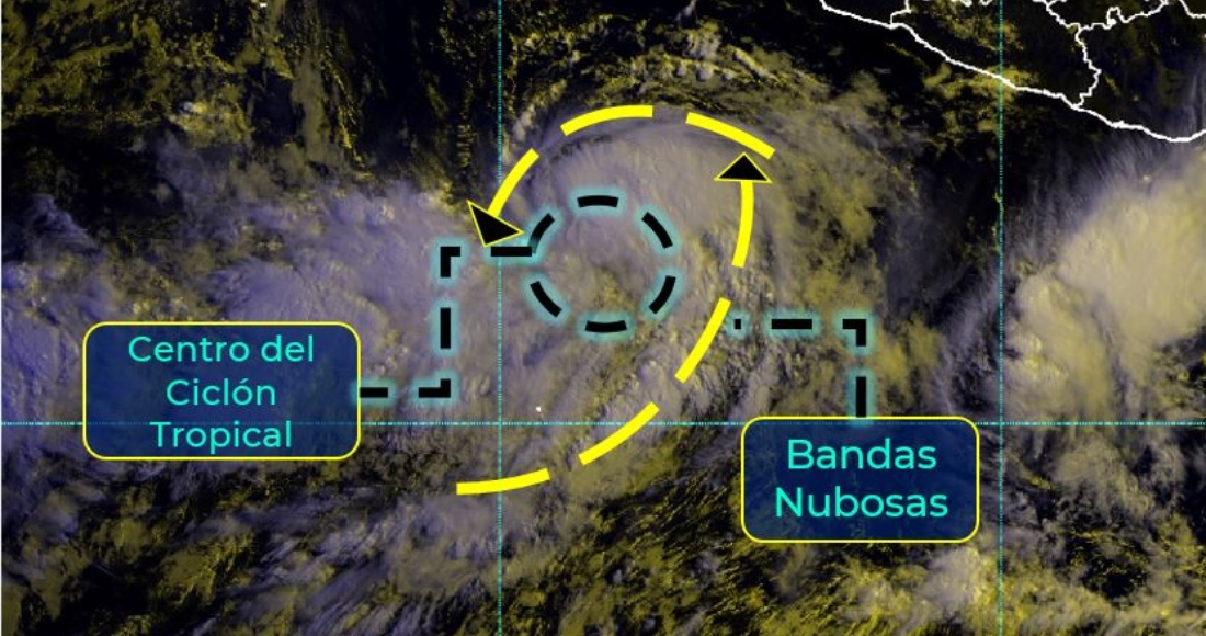 linda Que Se Formó Este Martes Se Encuentra Kilómetros Al Suroeste De La Ciudad Costera De Manzanillo En El Occidental Estado De Colima