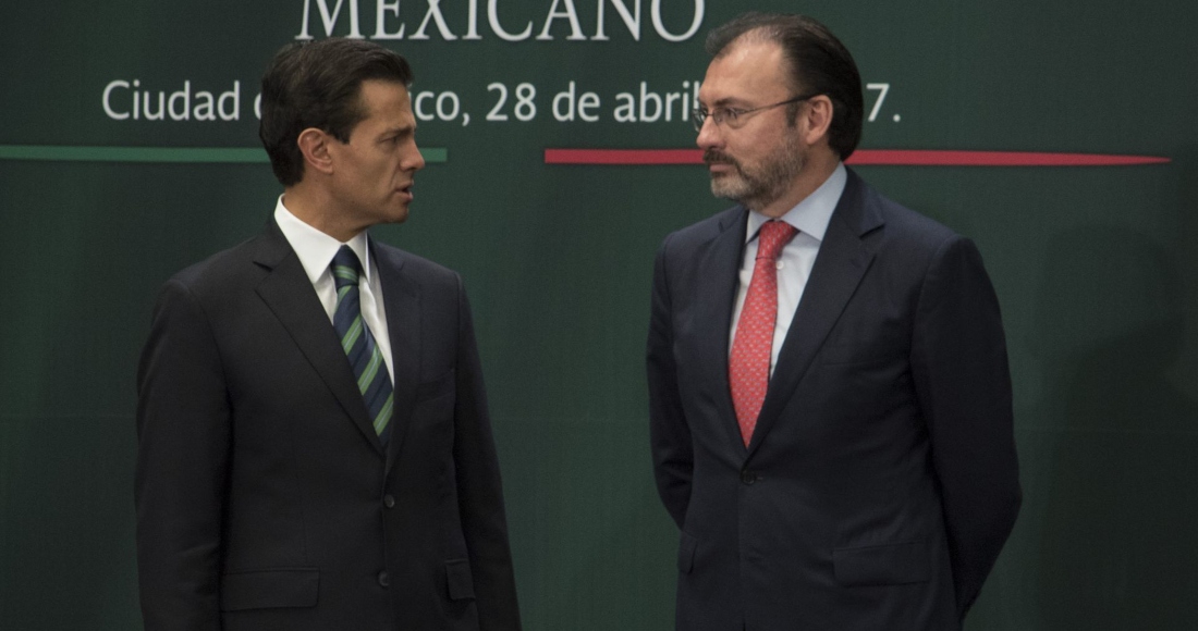 Enrique Peña Nieto Expresidente De México Y Luis Videgaray Quien Fuera Su Secretario De Relaciones Exteriores