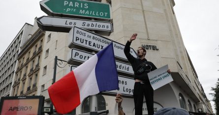 Marcha contra certificado de vacunación en Francia