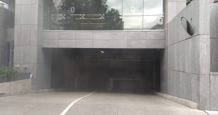 Incendio en edificio de MH