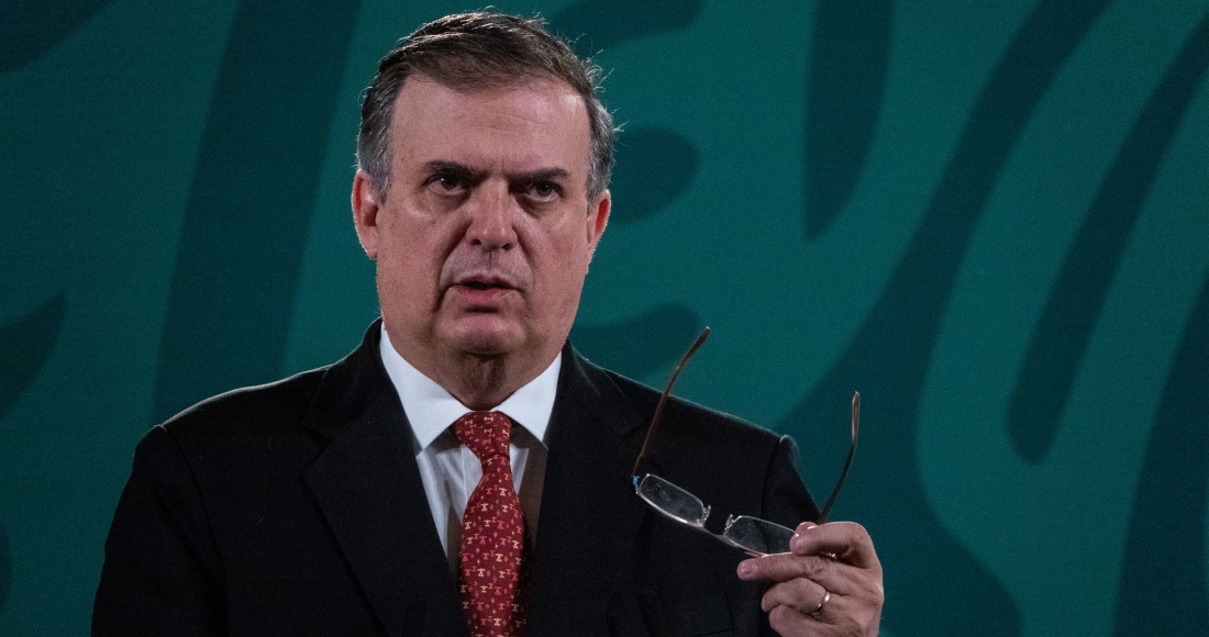 El Canciller Marcelo Ebrard Durante La Conferencia Matutina En Palacio Nacional