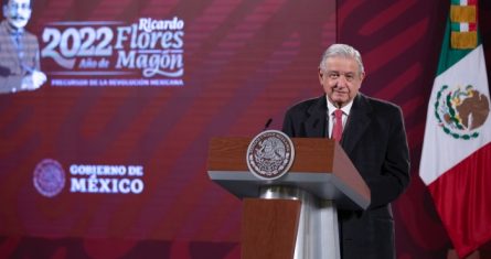 El Presidente de México, Andrés Manuel López Obrador, en conferencia.