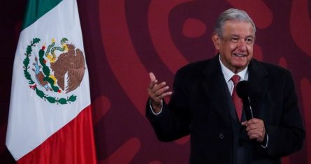 El Presidente Andrés Manuel López Obrador durante la conferencia de prensa matutina.